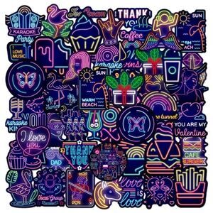 50pcs Graffiti Pattern Stickers